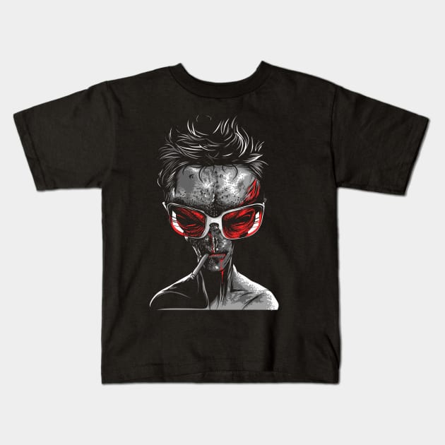 TYLER ALIEN Kids T-Shirt by audi